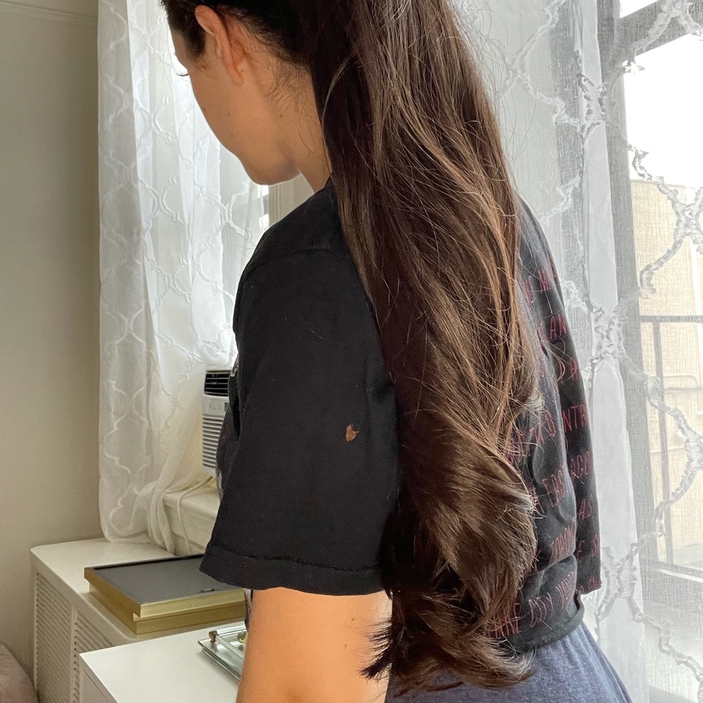 INH Hair Brit Dark Brown Clip in Pony